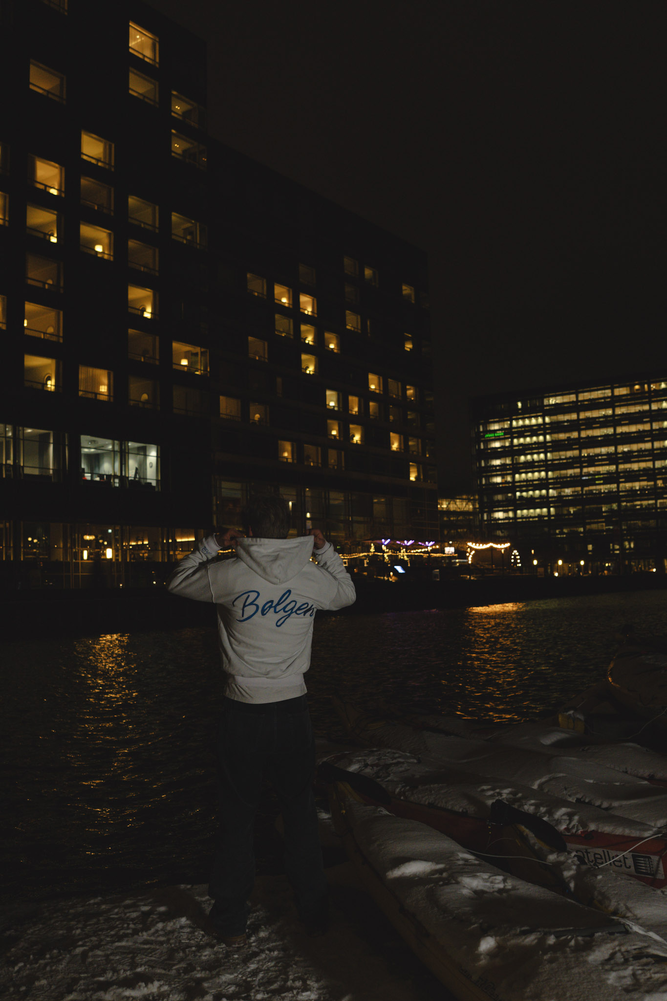 Bølgen Logo Hoodie bagside